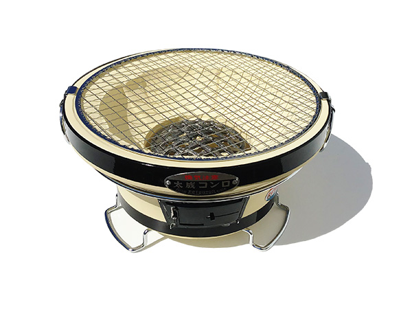 珪藻土 BQコンロ能登 丸型 特製環付(白) 大型